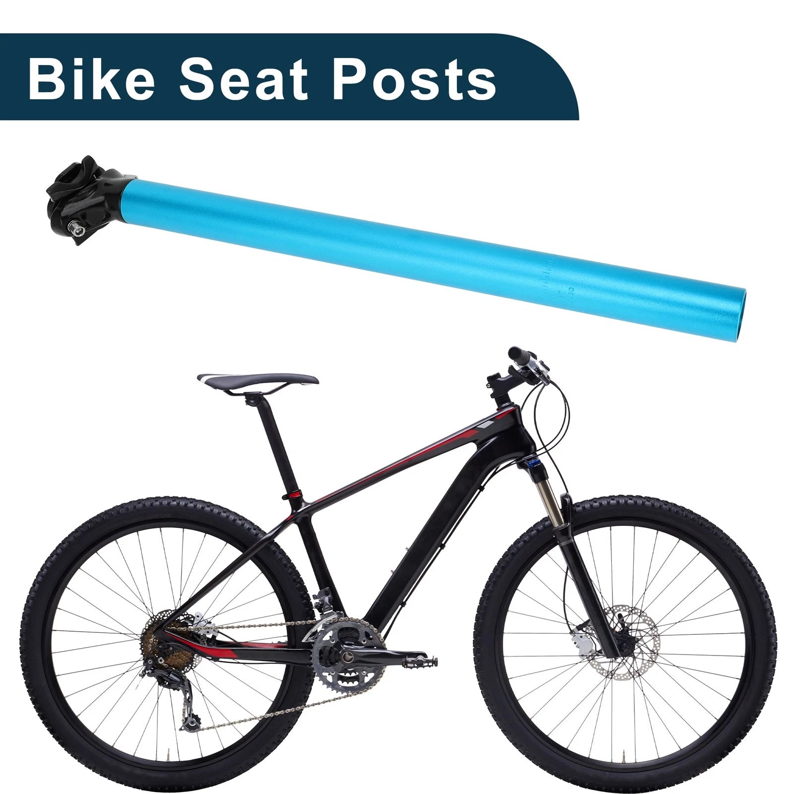 Seat Post 31.6x450mm Adjustable Angle for Bike Touring Mountain (MTB)