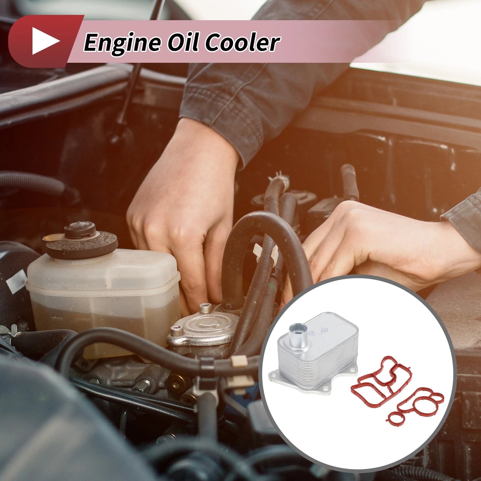 Engine Oil Cooler for Audi A3 2008 L4 2.0T (2008–2013)