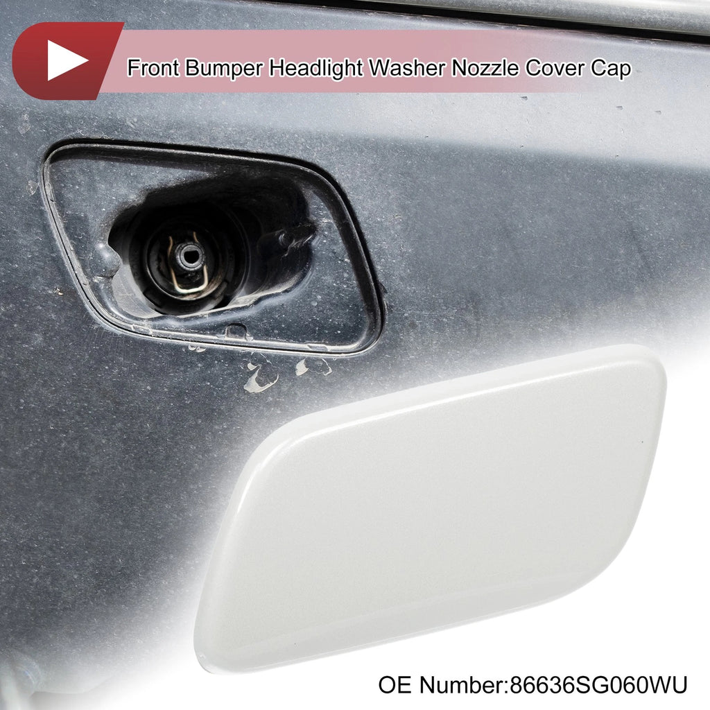 Front Left Washer Nozzle Cover Cap for Subaru Forester (2013–2015) White