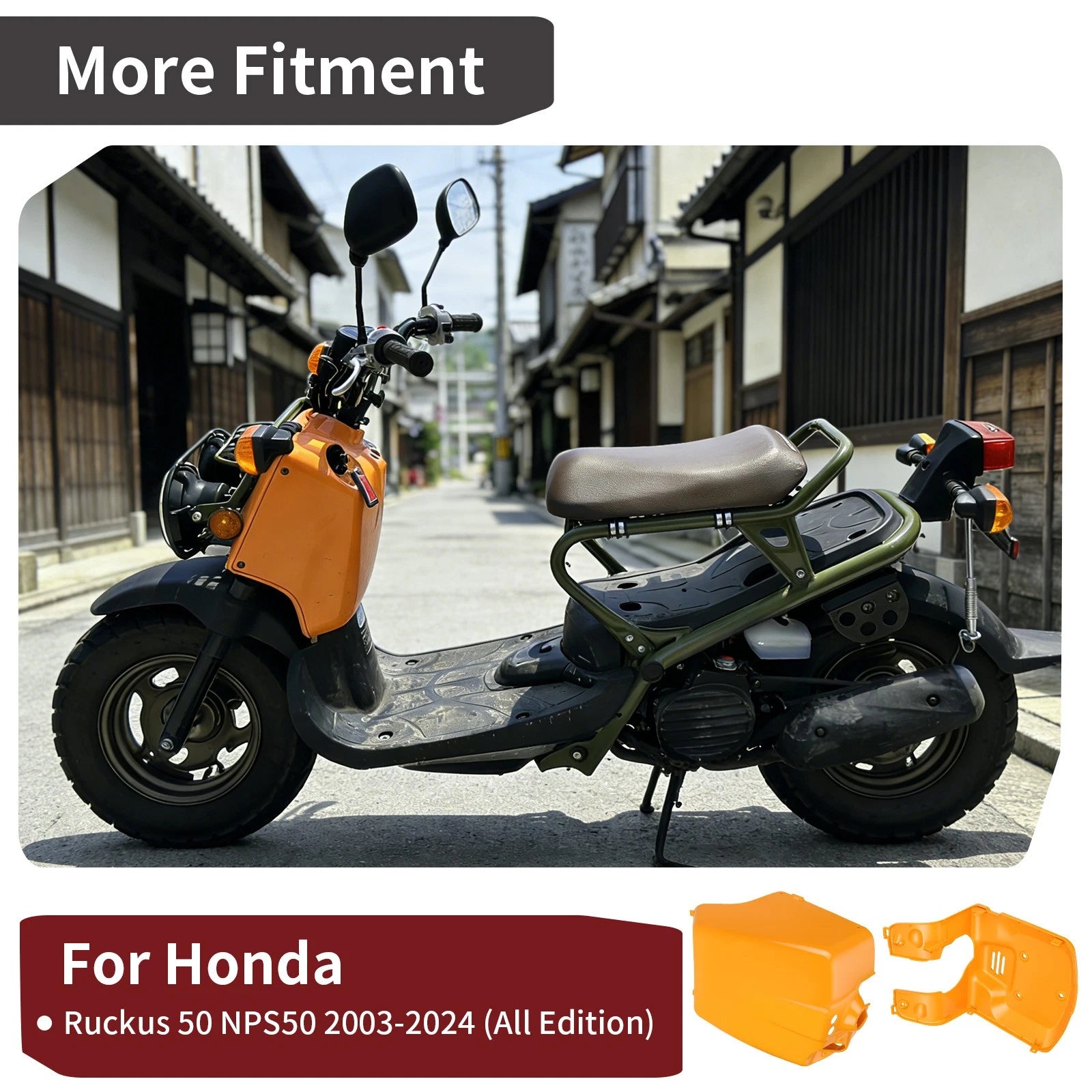Front Cover Plate & Inner Front Cover Set for Honda Ruckus 50 (2003–2024)
