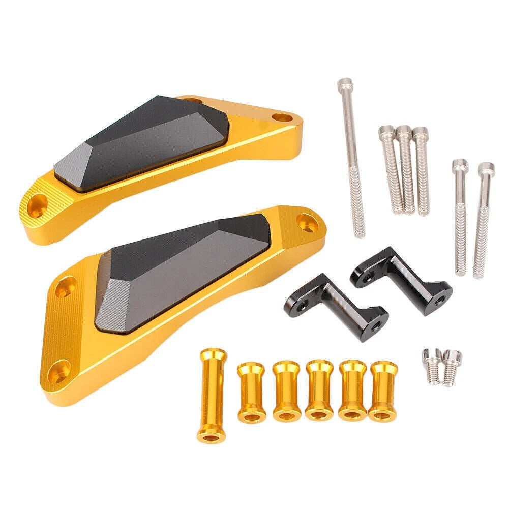 Gold Engine Guard Frame Slider Protector for Yamaha MT-09 (2014–2017)
