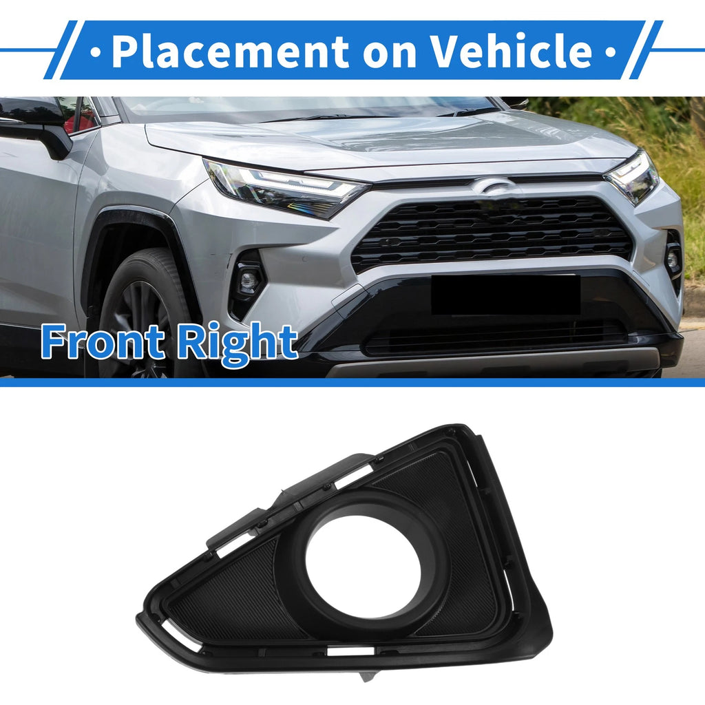 Front Right Fog Light Grill Replacement for Toyota RAV4 (2016–2019)
