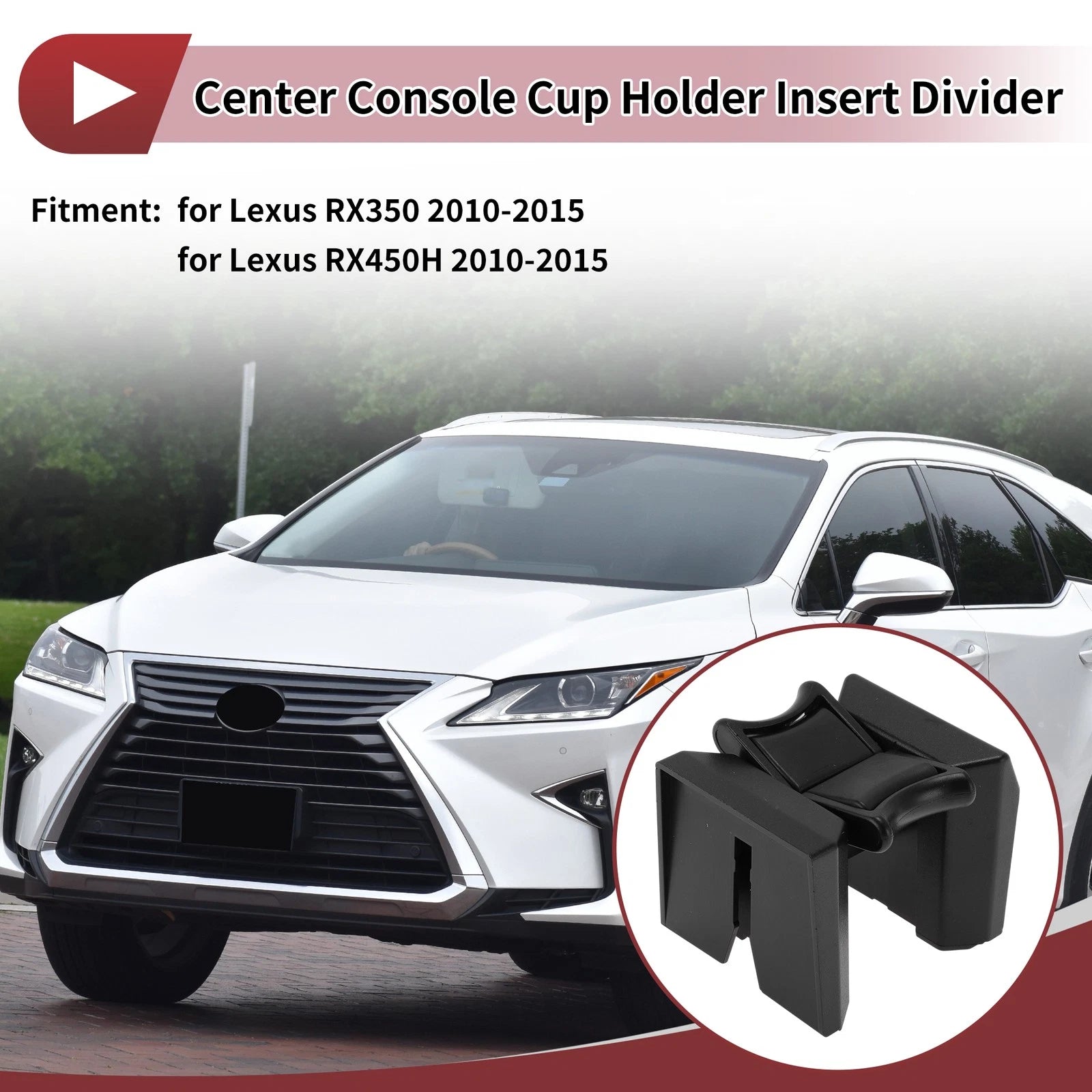 Cup Holder Divider Insert for Lexus RX350 2010–2015 OEM Replacement