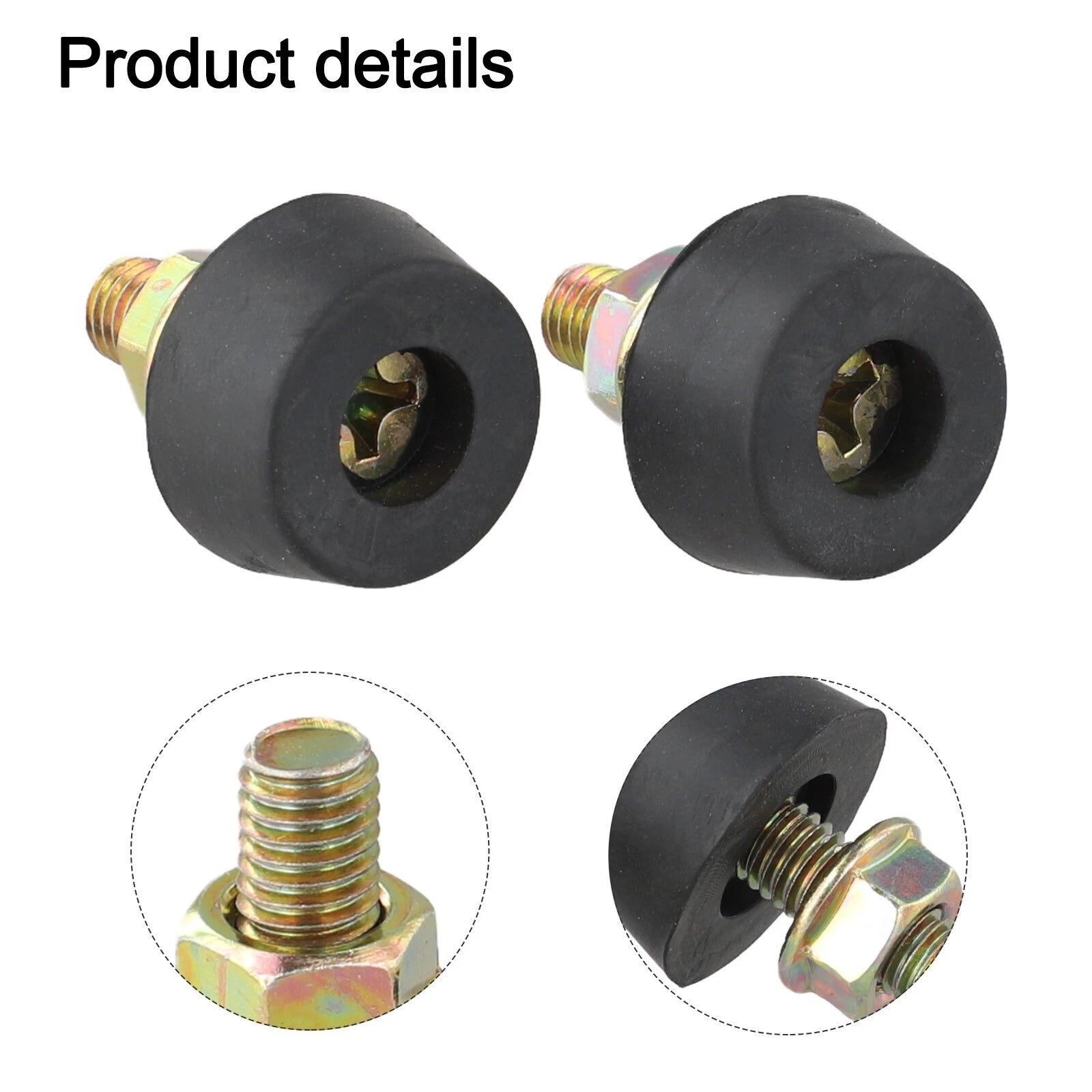 Bonnet Stopper Adjuster for - Black Gold Tone