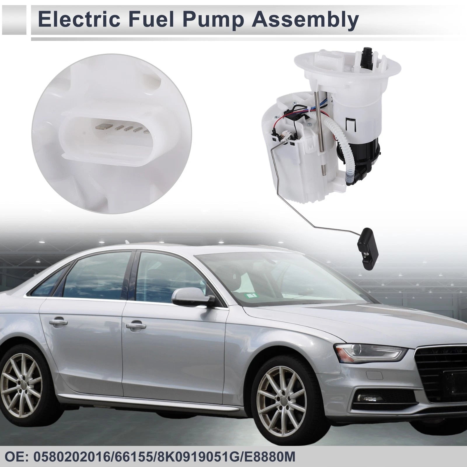 Fuel Pump Assembly for Audi A4 L4 2.0L Gas (2010–2012) Replacement