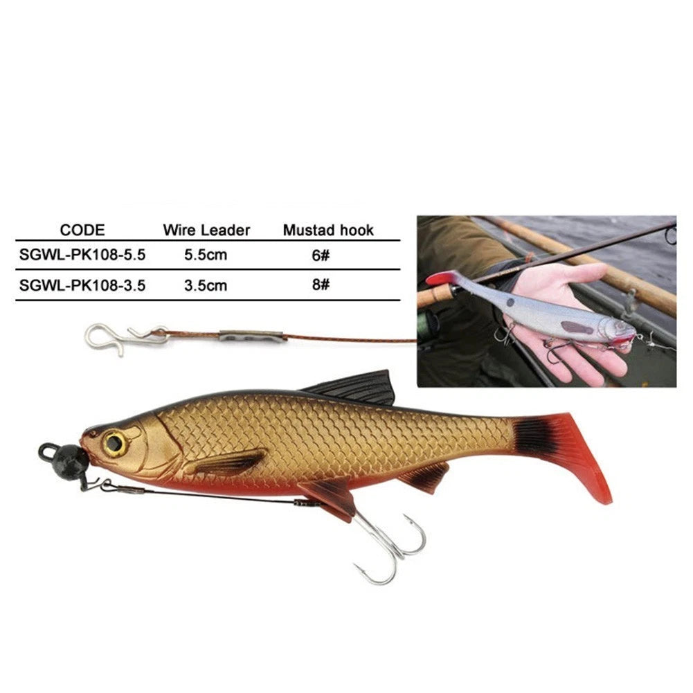 Treble Hooks for Pike Lure Tool (Portable, Random Color)