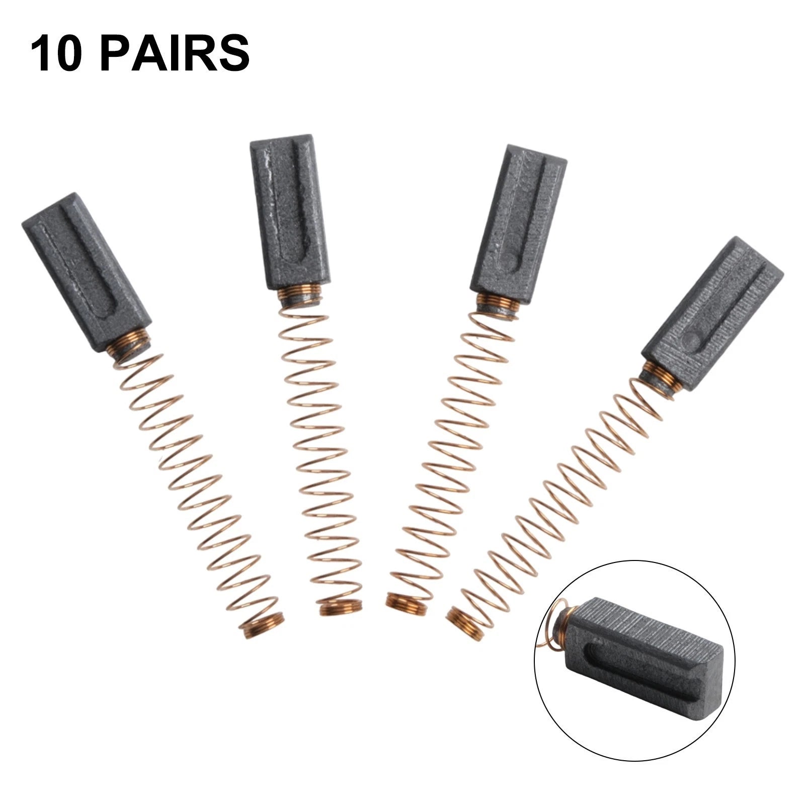 Set of 10 Carbon Brushes for Plastic Welding Machine