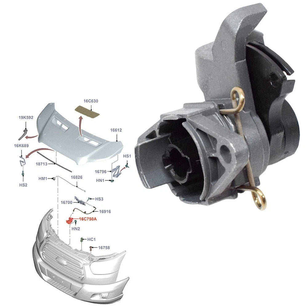 Hood Latch Bracket for Ford Transit Custom (2012–Present)
