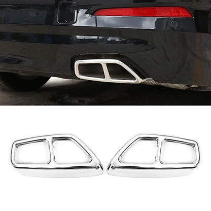 Exhaust Muffler Pipe Tip Tailpipe Trim Cover Chrome for BMW 5 Series (2017–2023)