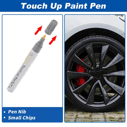 Touch Up Paint Pen for Wheel Hub - Midnight Silver Tone (7 ml)