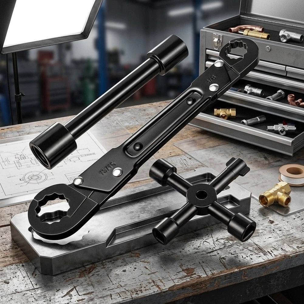 Carbon Steel Angle Stop Wrench Kit for Tight Spaces (Optimized Use)