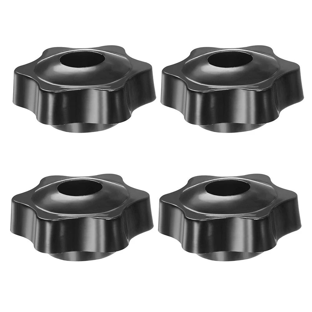 Set of 4 Star Shaped Knobs M8 Internal Thread for Universal Use (48mm/38mm)