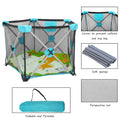 Safety Playpen for Kids & Pets - Portable Foldable Mesh Playard