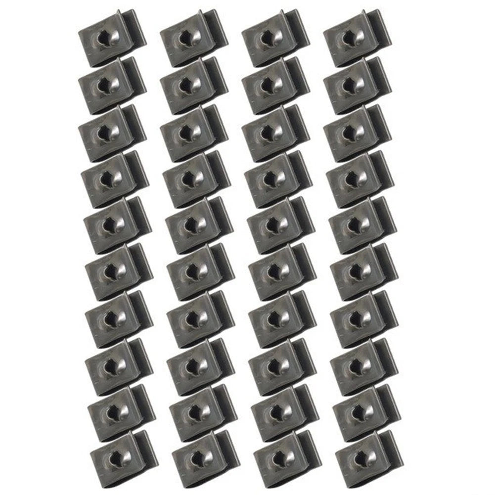 Pack of 25 U Style Clip On Nut Fasteners for Universal Use