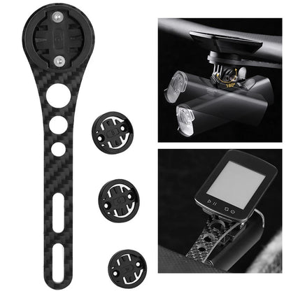 Adjustable Bicycle Light Holder for Bryton Carbon Fiber