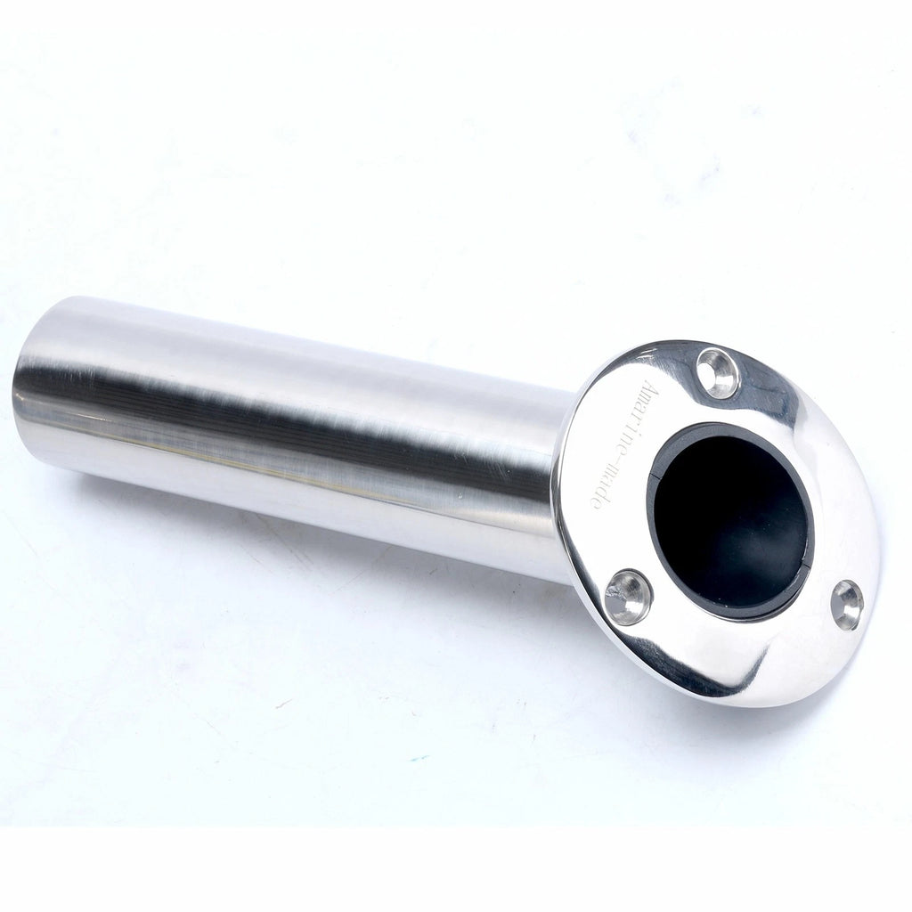 2X Flush Mount Fishing Rod Holder for Amarine Made (30 Degree, 316 Stainless Steel)