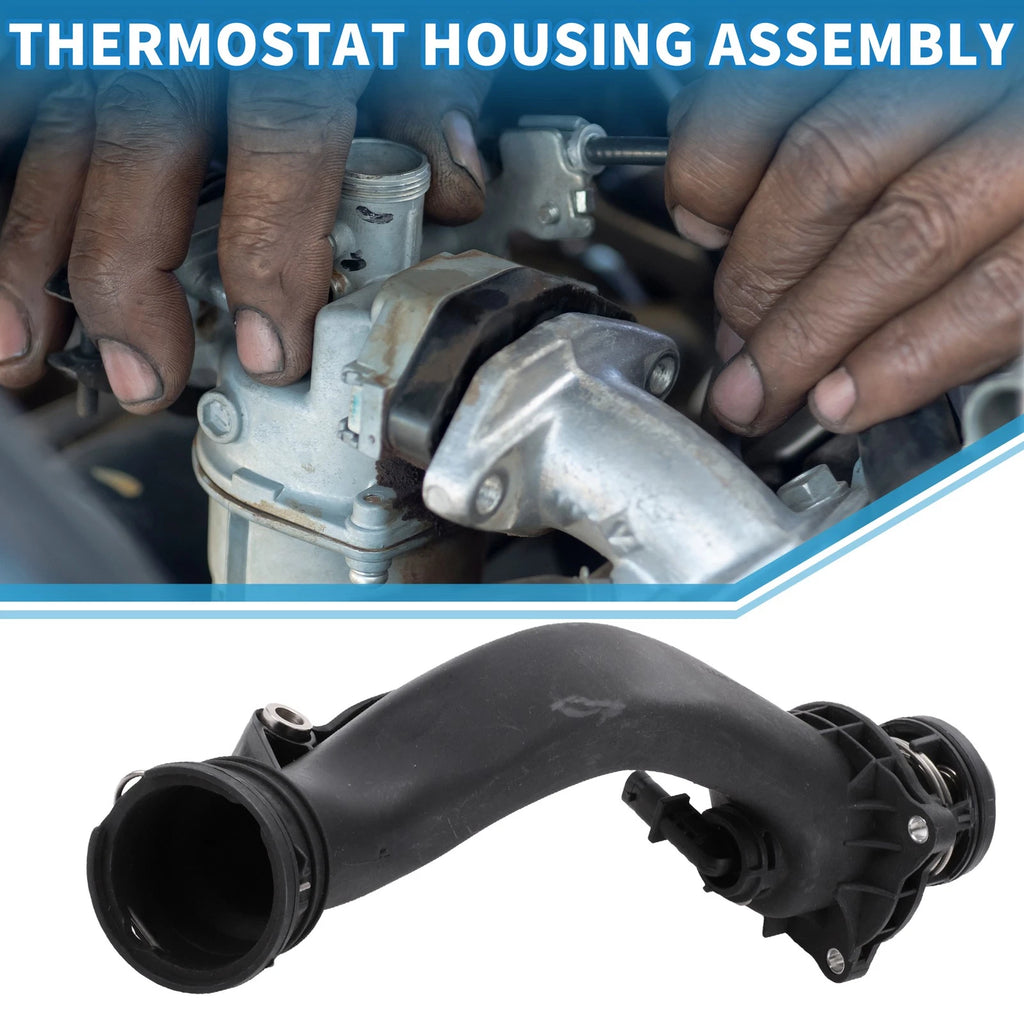 Engine Coolant Thermostat Housing Assembly for Mercedes-Benz E550 S550 (2012–2017)
