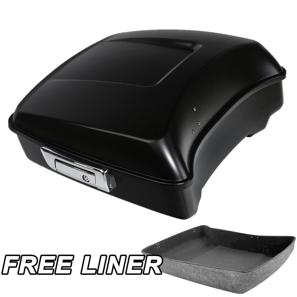 Matte Black Chopped Trunk Latch for Harley Touring Street Road Glide (2014–2026)