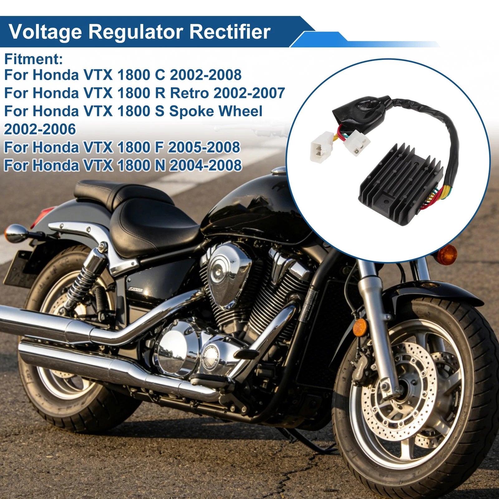 Voltage Regulator Rectifier for Honda VTX 1800 C (2002–2008) 31600-MAT-E01