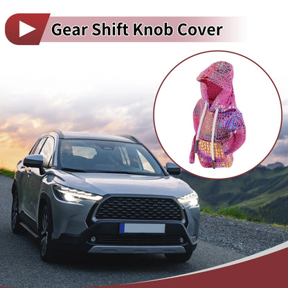 Gear Shift Knob Cover for Universal Vehicles (Manual) - Rose Pink Fabric