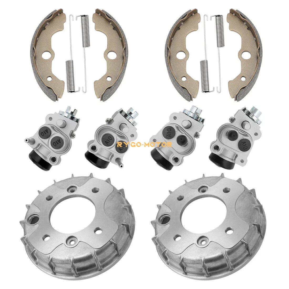Front Brake Drum Wheel Cylinder Shoe Kit for Honda Rancher 350 (2000–2006)