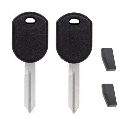 Uncut Transponder Key Replacement for Ford Expedition MKZ (4D63 Chip H84-PT)