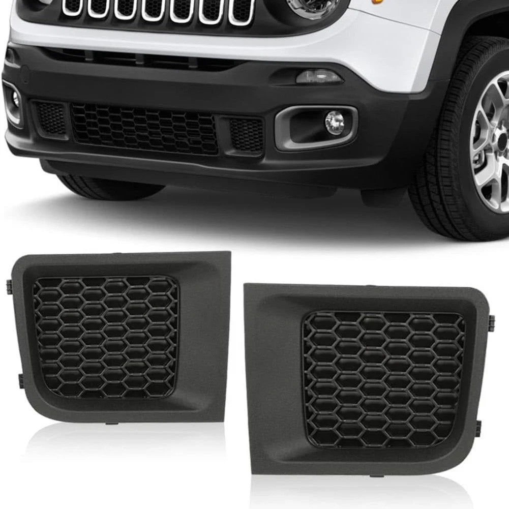 Pair Left Right Front Bumper Grille Insert for Jeep For Renegade 2015 2018