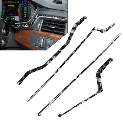 Set of 4 Dashboard Panel Cover Trim Strips for Audi A4 B9 A5 S4 RS4