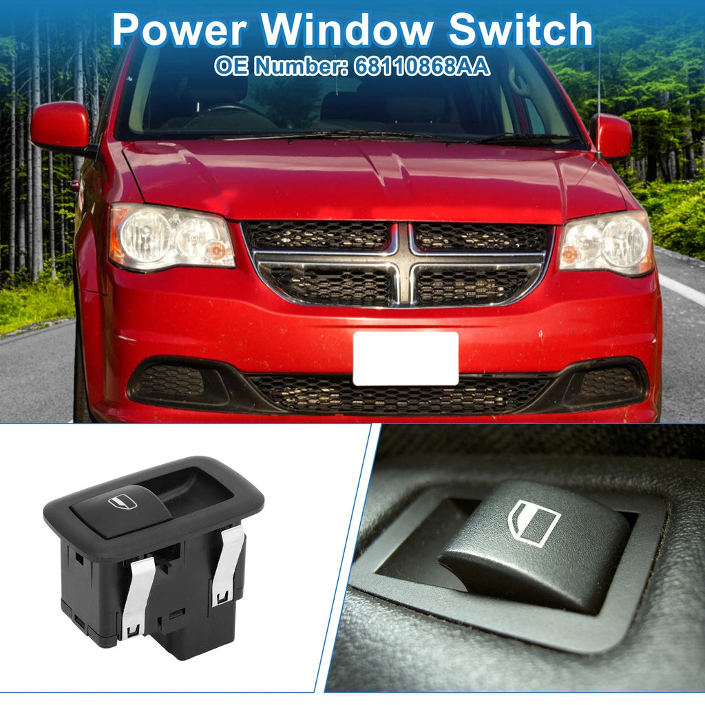 Rear Power Window Switch Replacement for Dodge Grand Caravan (2008–2020)
