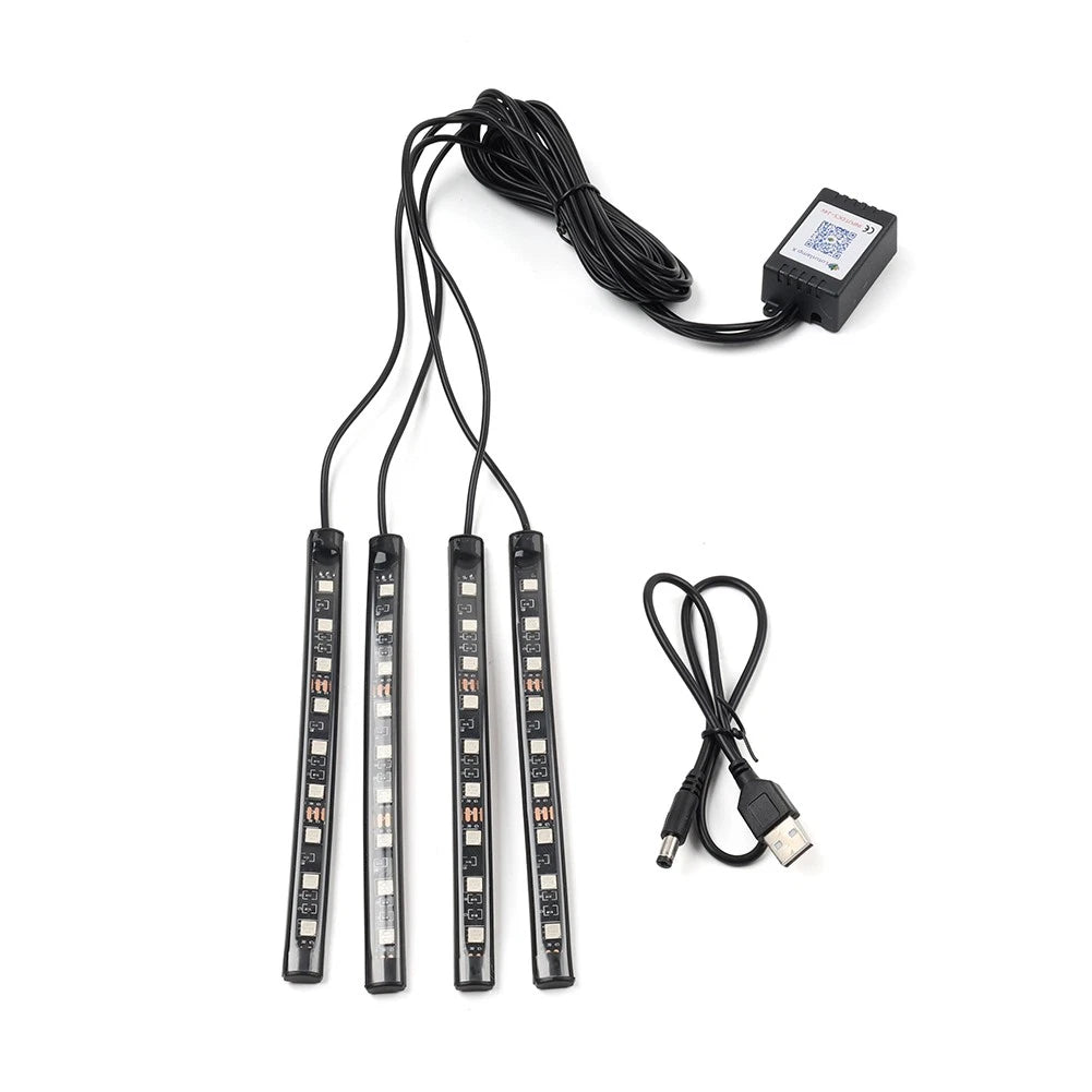 RGB Voice Control Floor Atmosphere Light for Universal Use (5V)