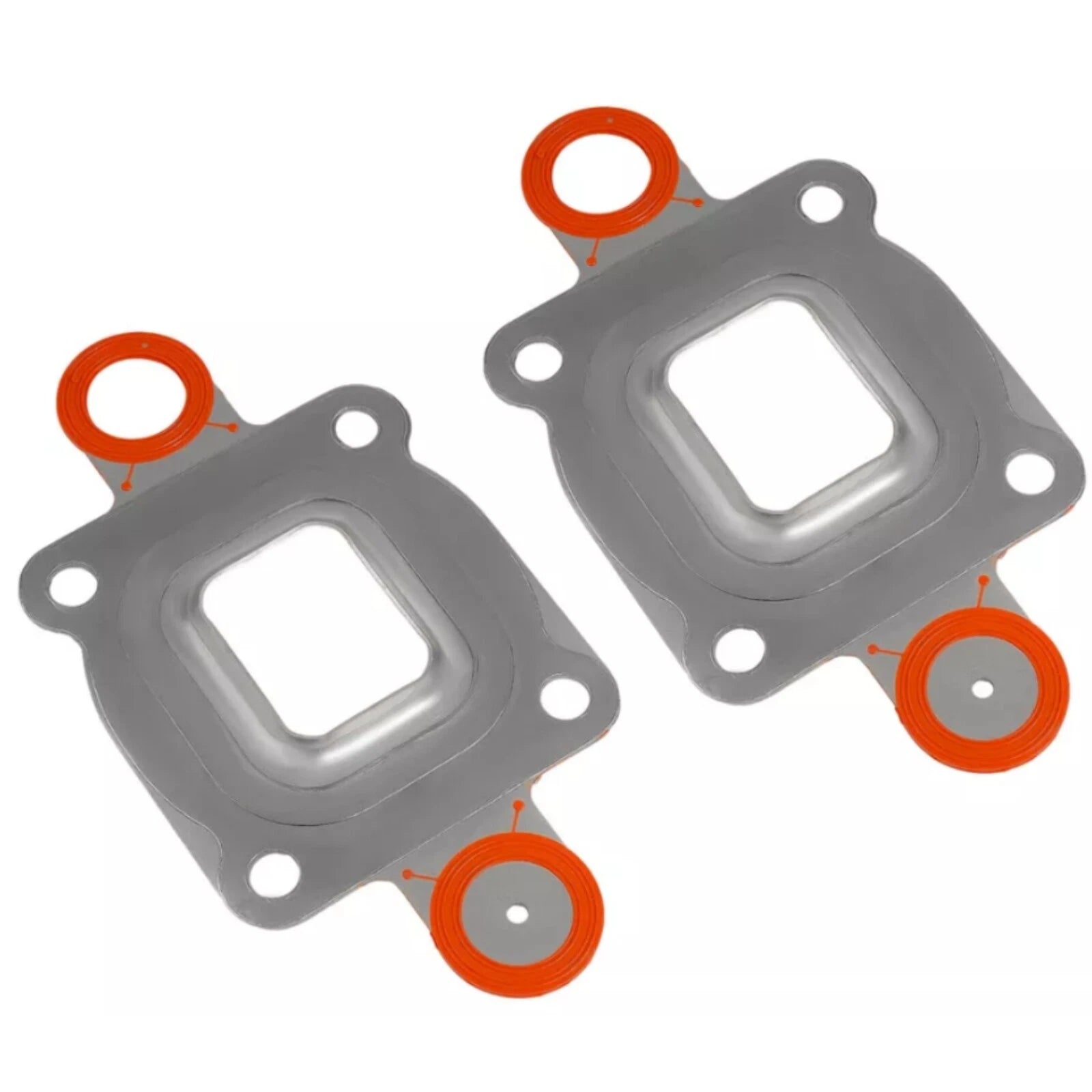 2X Exhaust Manifold Elbow Riser Gasket for MerCruiser 4.3 5.0 5.7 (V6 V8)