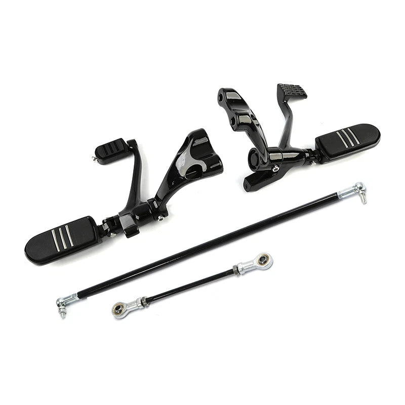 Control Forward Pegs Linkage Lever Kit for Harley Sportster XL1200 883 (2004–2013)