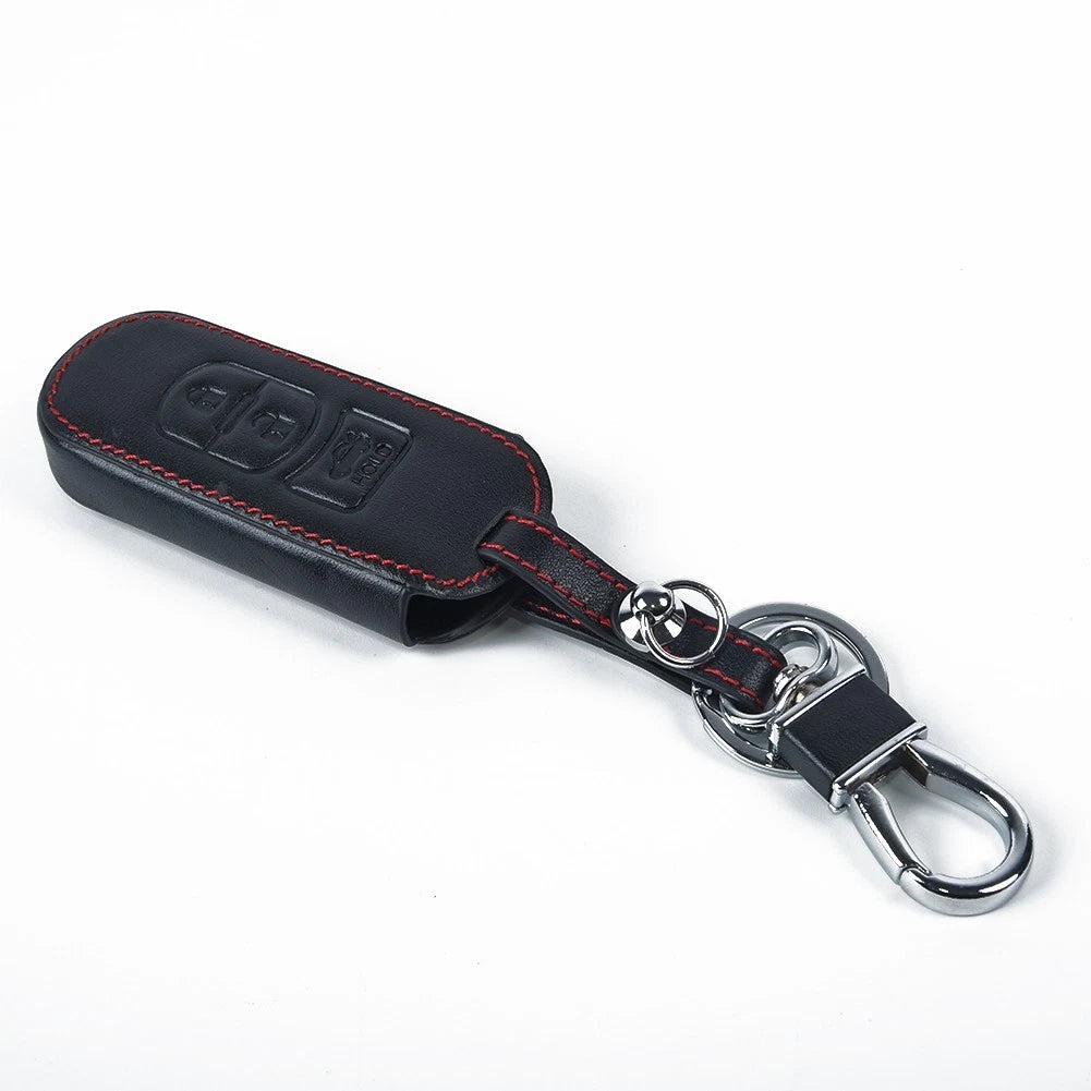 3 Buttons Leather Key Cover Case for Mazda 2 3 5 6 CX-5 CX-7