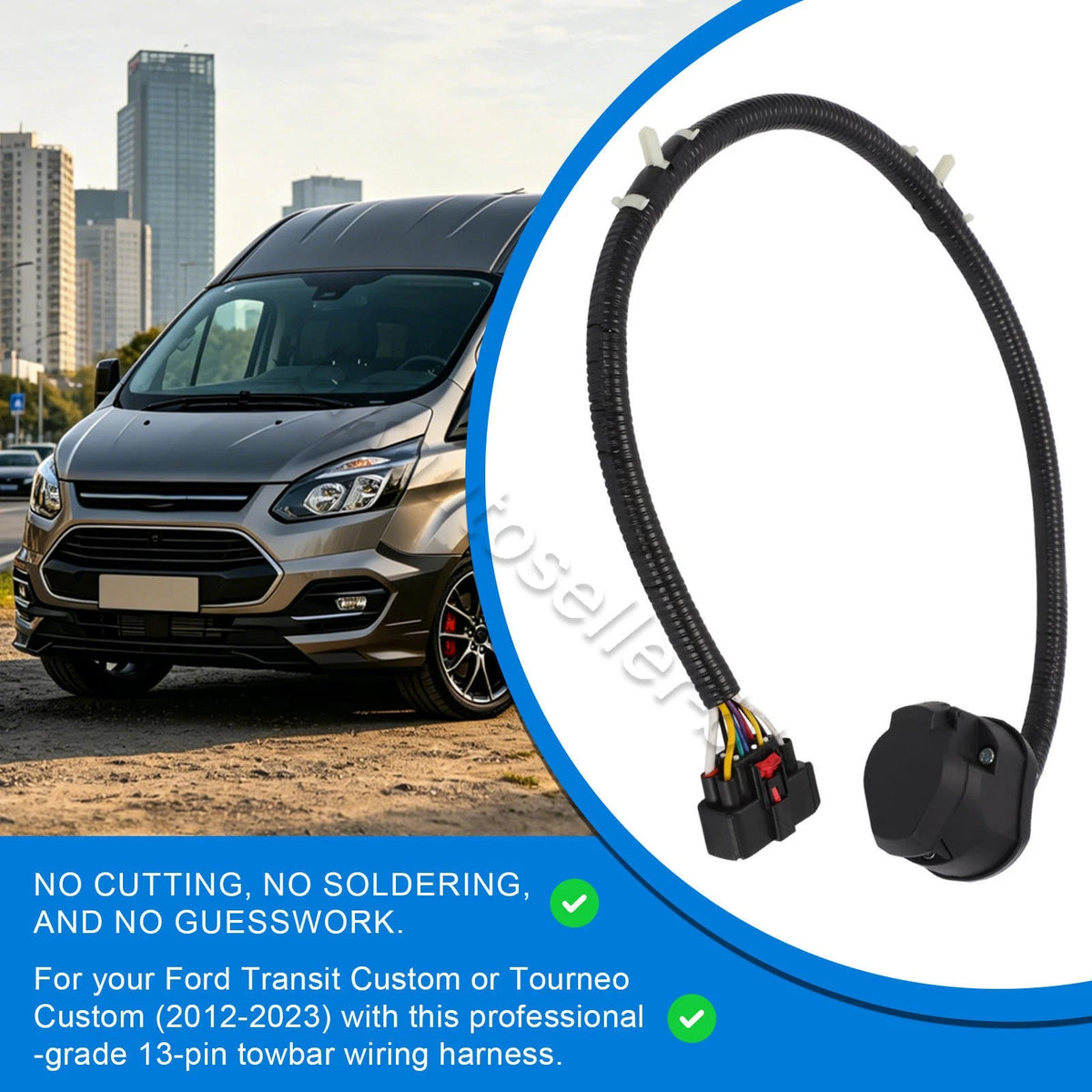 Towbar Wiring for Ford Transit Custom Tourneo (2012–2023) 2682317