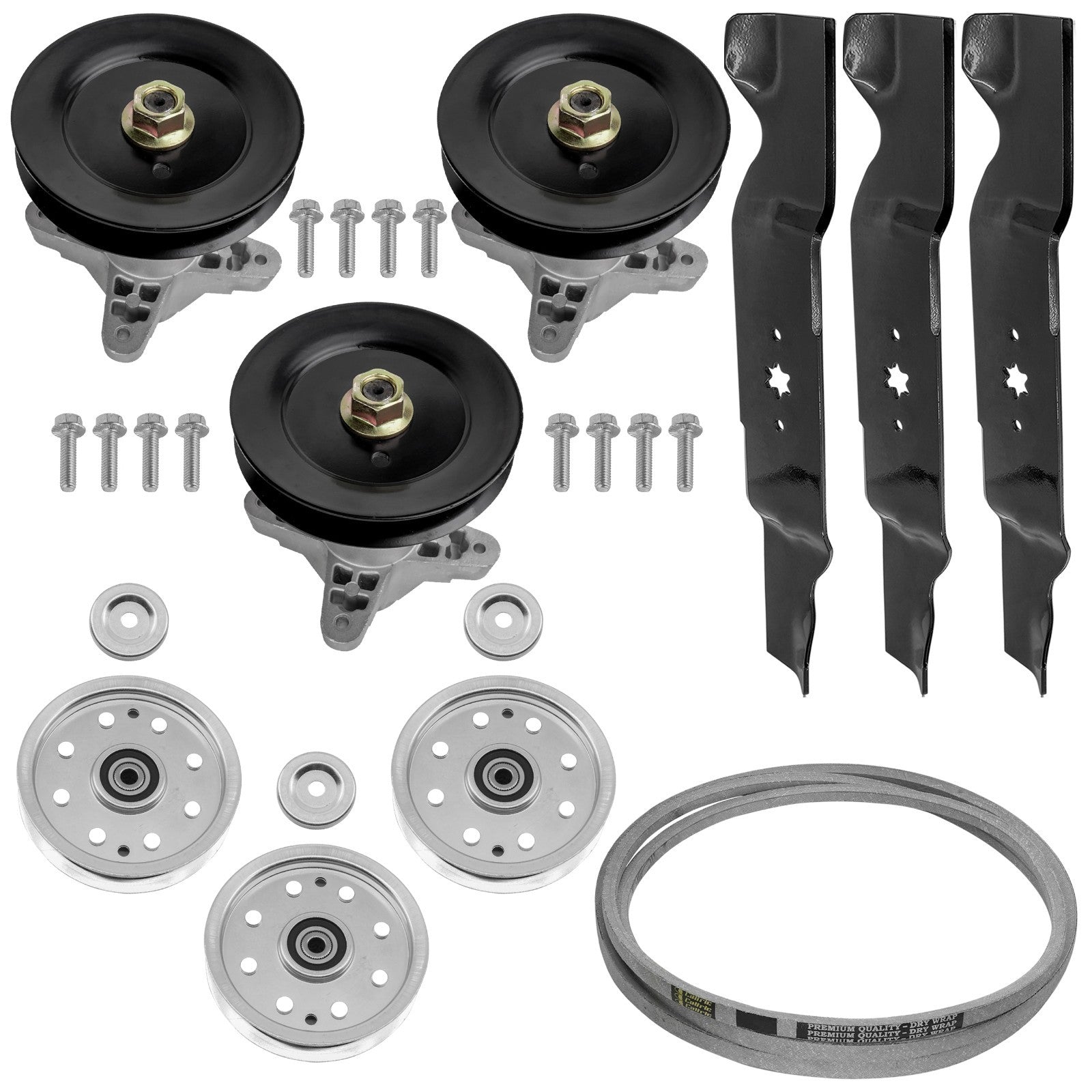Deck Spindle Pulley and Drive Belt Replacement for Cub Cadet RZT-54 (2000–2020)