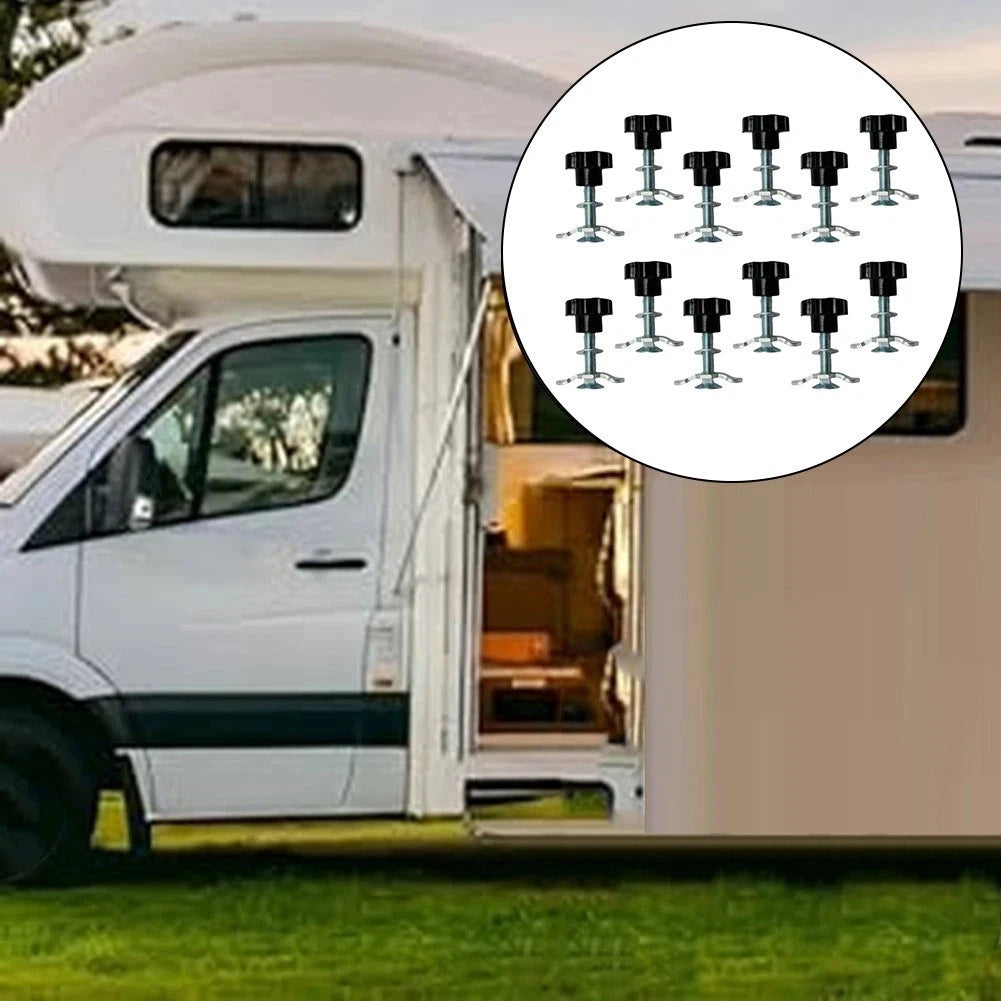 M8x60 Fixed Track Accessories with Black Star Handle and Self Locking Nut