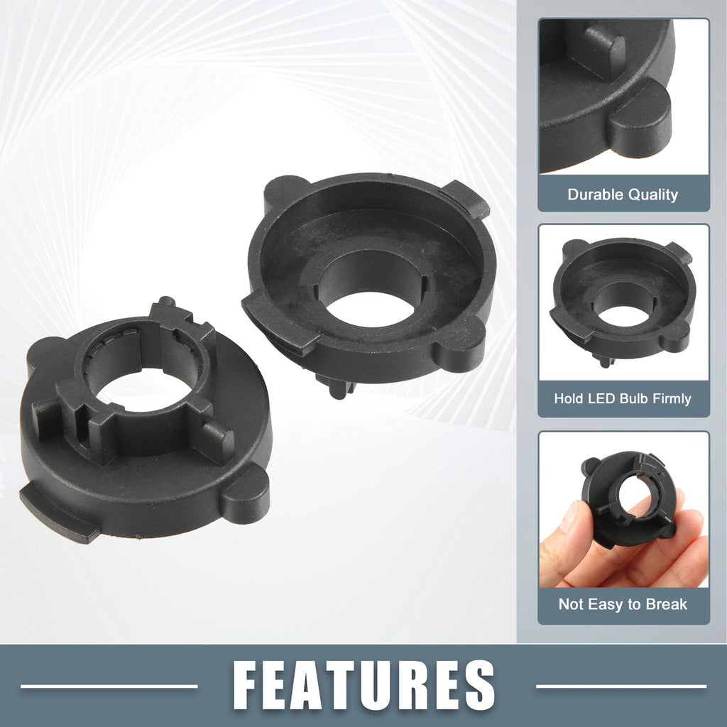 H7 LED Headlight Bulb Adapter Socket for Hyundai Elantra (Pack of 2)