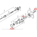 Lower Gearcase Seal & O-ring Kit 91252-ZW9-003 91352-ZW9-003 for Honda Outboard