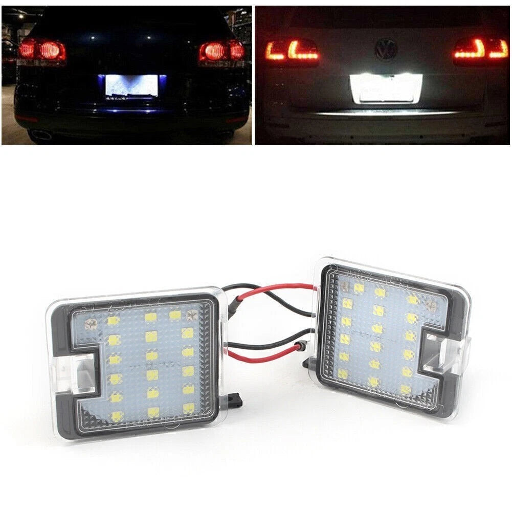 2X License Plate Lights for Ford S-MAX C-MAX Kuga Mondeo (12V, 18 LEDs)