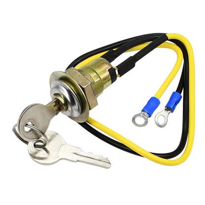 Ignition Key Switch 2 Wires for Ford Lawn Mower (8N3679C, 1100-0959)