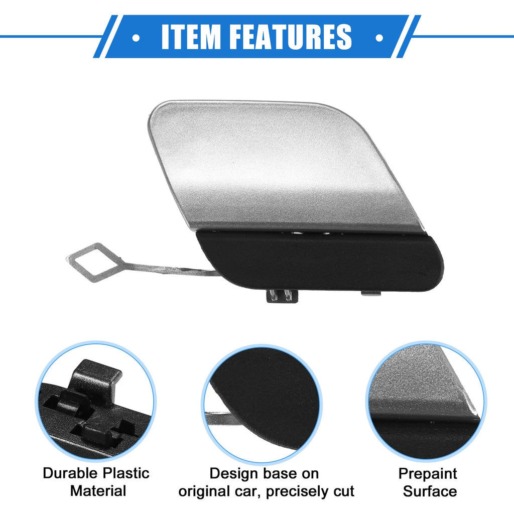 Tow Hook Cap for Mercedes-Benz E450 (2019–2020) - Silver Tone