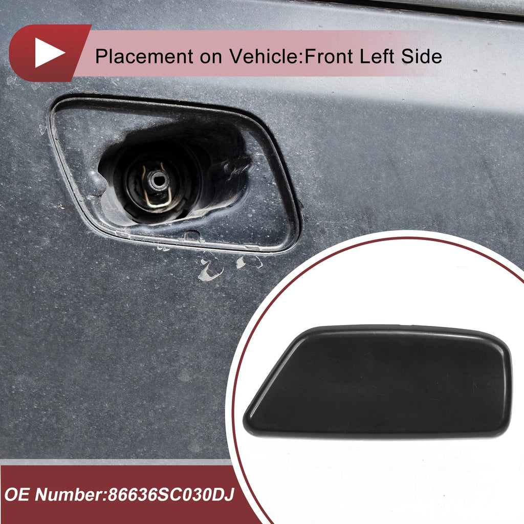 Washer Nozzle Cover Cap Front Left for Subaru Forester 2009–2012 Unpainted