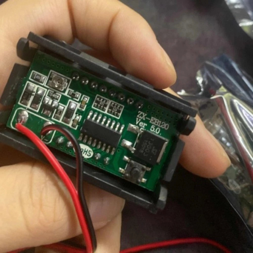 LED Digital Voltmeter for Car Marine Motorcycle (12V-60V)