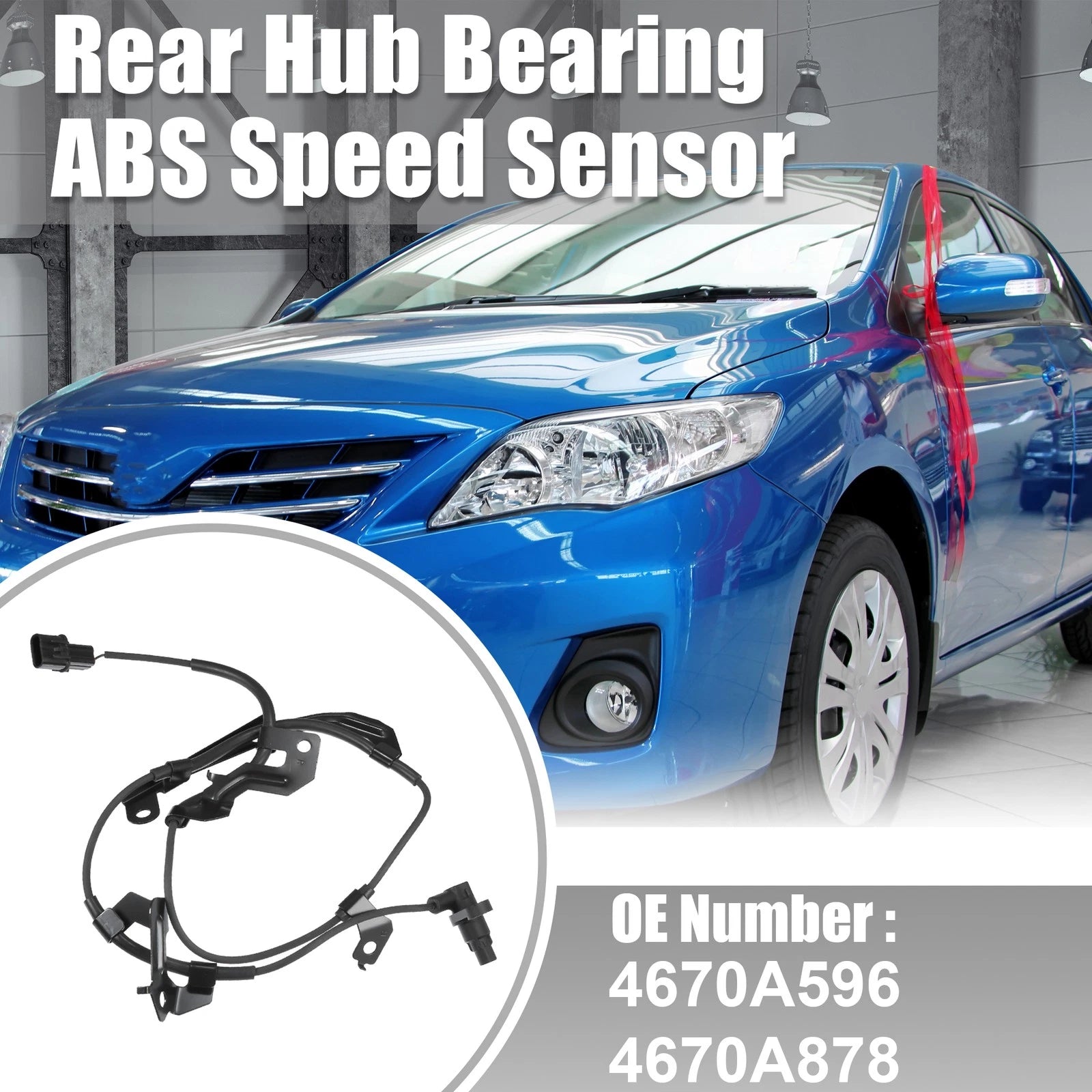 1 Pcs Front Right ABS Speed Sensor Replacement for Mitsubishi L200 (2012–2015)