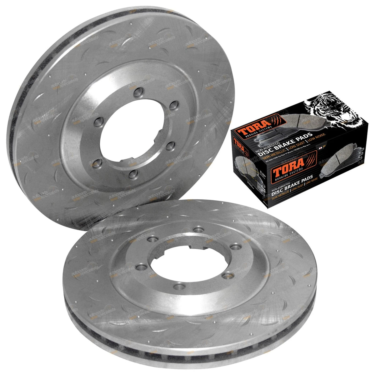 2 Front Disc Rotors + Brake Pads for Rodeo RA (2003–2005) RWD V6 6VE1 3.5L