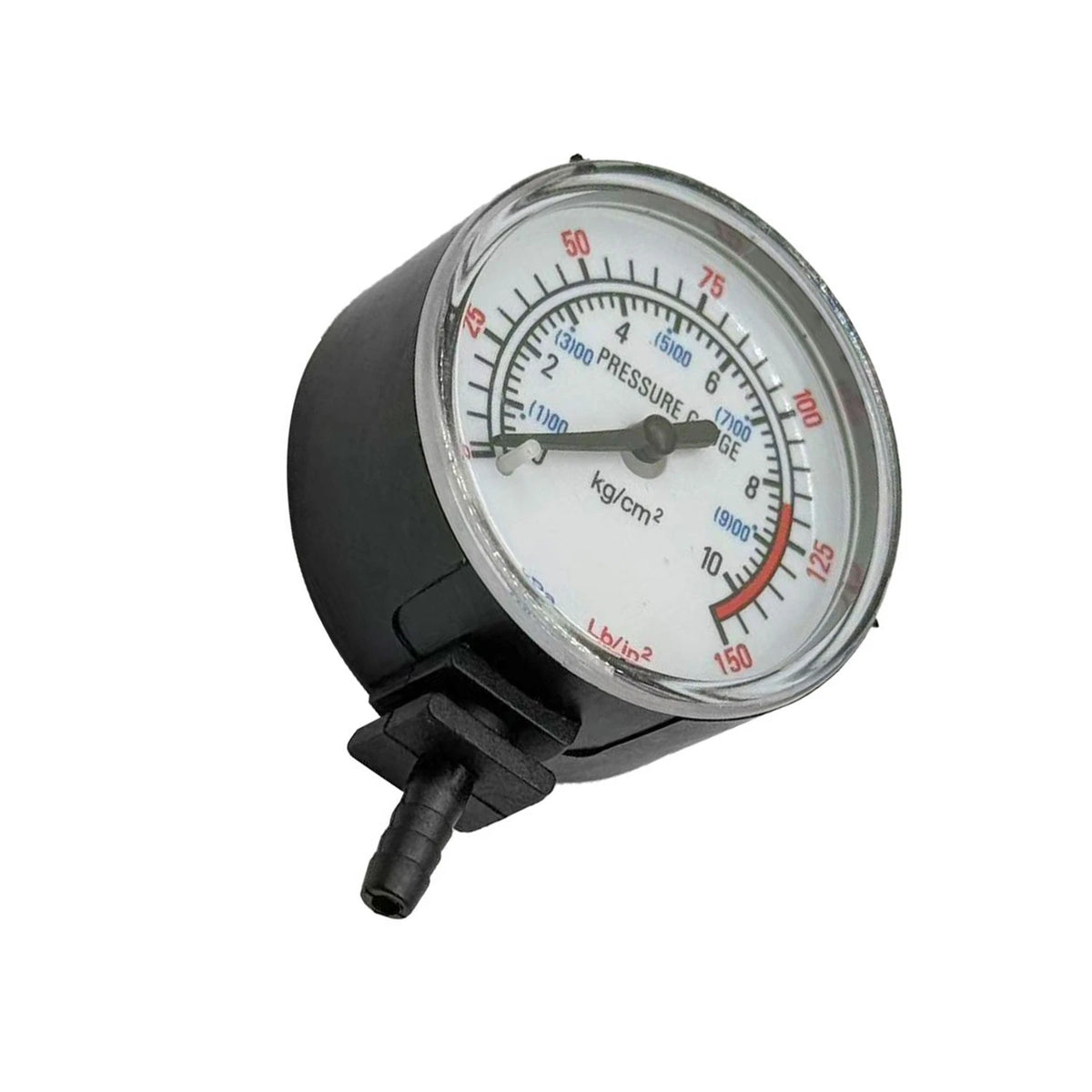 Tire Inflator Pressure Gauge for Car (40 PSI, 4mm Plastic Barb)
