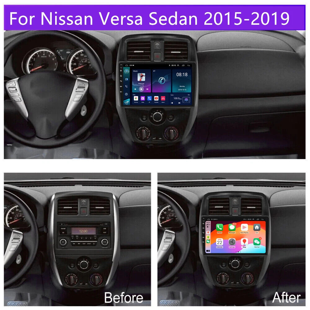 10.1'' Carplay Car Stereo GPS Navigation for Nissan Versa Sedan (2015–2019)