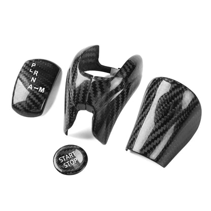 Gear Shift Knob & Engine Start Stop Button Cover Trim for Nissan GTR R35 (2008–2016)