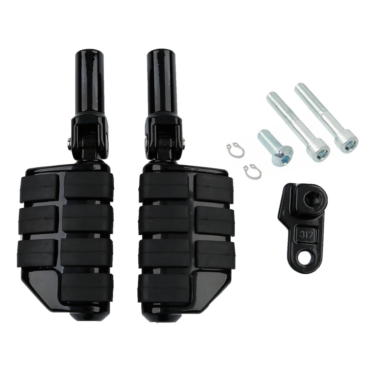 Rear Footpegs Peg Mount for Harley Softail Slim FLS (2012–2017) Cross Bones (2008–2011)