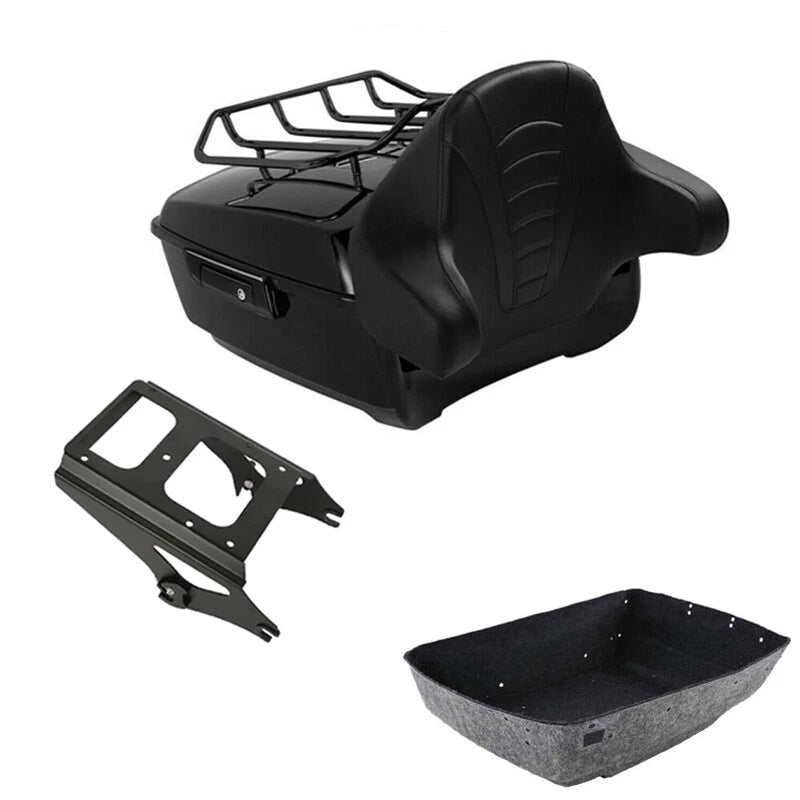 Trunk Backrest Pad Mount Rack for Harley Touring (2009–2013)